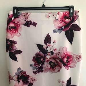 Floral Pencil Skirt
